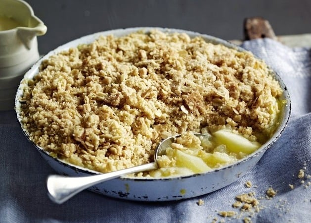 Apple crumble pie