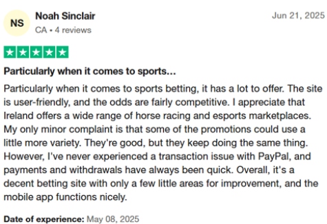 TonyBet Trustpilot